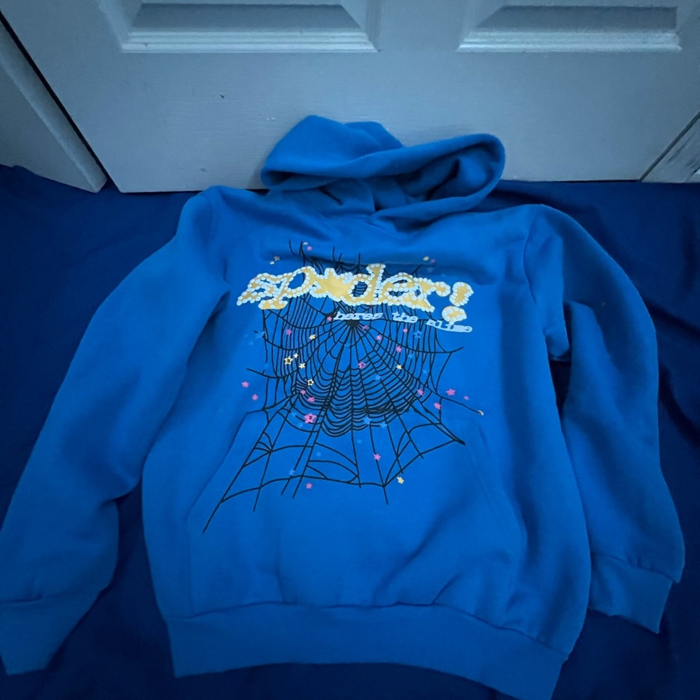 Blue Spider Graphic Men's Sweater